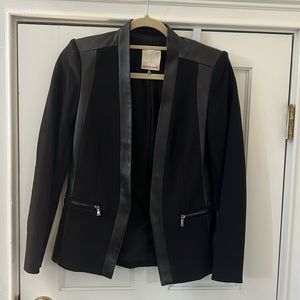 Rebecca Taylor Genuine Leather Blazer
